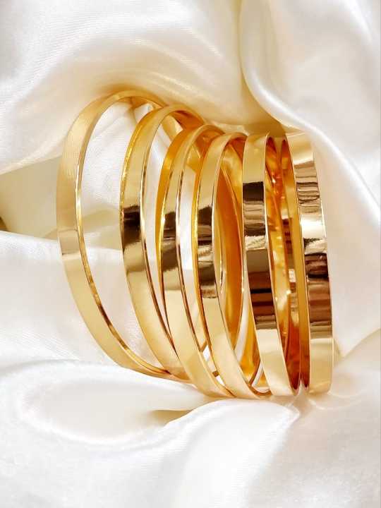 Plain gold plated Bangles for girls/women