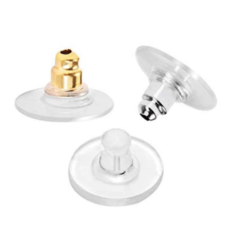 Silicone Earring Backs Pack of 100pcs Stopper, Safety Back
