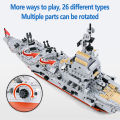 Building Blocks Aircraft Carrier Battleship Navy Robot Tank Aircraft Carrier Educational Toys for Kids. 