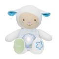 Soft tummy button to activate the 30 minutes of lights and sounds.. 