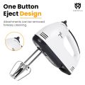 Ultra Fast Egg Beater - Mixer - Cake Cream Beater - Hand Mixer - Hand Blender - 180 Walt High power - Electric Beater - Mixer Machine - 5 speed Low to High - Best for, egg Beating, Coffee Whisk, Blending Whip Cream, Cake Baking Tools - Kitchen Accessories. 