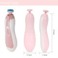 6 in 1 Baby Nail Trimmer Portable Electric Baby Manicure Pedicure Nail Clippers Infant Newborn Baby Nail Cutter with LED Light - 1Pc. 