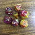 7Pcs/set Gift 7-Die D4 D6 D8 D10 Polyhedral Dice Table Game Game Dice DND Dice. 