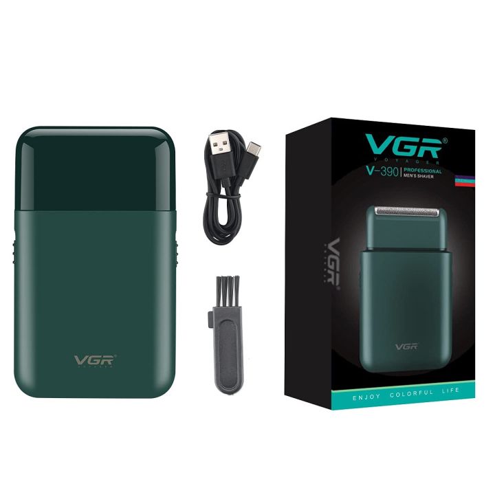 VGR%20V-390%20Professional%20Electric%20Ultra%20Thin%20Shaver%20Rechargeable%20Razor%20for%20Face%20Care%20Beard%20Trimmer%20Reciprocating%20Blade%20with%20USB%20Travel%20Shaver,%20Men's%20Electric%20Razor,%20Electric%20Shaver%20-%20Green%20-%20Image%205