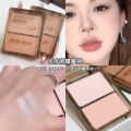 Rich Bear Gilt Mile Colour Two-Tone Highlighter Pink Blush Palette Natural Three-Dimensional Modification Brightens Nose Shadow Contouring Women. 