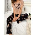 Sweet Dreams Collection: Soft & Cozy Women’s Nightwear Set – Heart & Butterfly Printed Pajamas. 