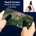 PUBG Touch Screen Finger Sleeves | Carbon Fiber Thumb Covers | Gaming Controller for Mobile | Free Size for PUBG & Mobile Games. 