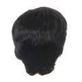 Fashion Wig Short Black Male Straight Synthetic Wig for Men Hair Fleeciness Realistic Natural Black Toupee Wigs. 