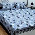 King Size Double  Cotton Bedsheets for Kids Room  Cartoon Printed Bedsheets. 