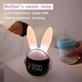 ONLINE KARACHI Kids Bedroom Alarm Clock Bunny Ears Wake Up Light Can Wake Up Clock Sleep Timer Nap Nanny Children’s Room Accessories Hatching Alarm Clock Rechargeable Sleep Trainer Clock For Kids. 