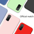 Biruiqu For Infinix Note 7 Lite Case Liquid Silicone Soft Gel Rubber Shockproof Cover. 
