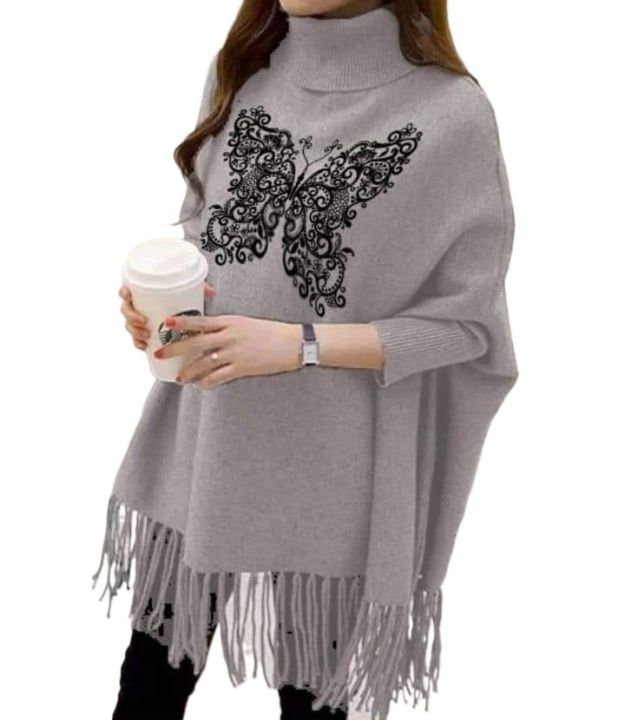 Women's%20Winter!%20Creative%20Butterfly%20Printed%20Fleece%20Poncho%20For%20Women%20Printed%20Poncho%20For%20Girls%20-%20Image%205