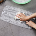 Laundry Board Foldable Non-slip Suction Silicone Portable Folding Dirty Clothes Washing Board Sock Scrubbing Board Cleaning Tool. 