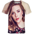 Summer fashion men's T-shirt 3D printed Scarlett Johansson Harajuku streetweawr unisex clothes high quality O neck tops T shirts. 