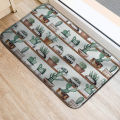 Doormat Anti-shrink Decorative Tropical Cactus Floor Carpet. 