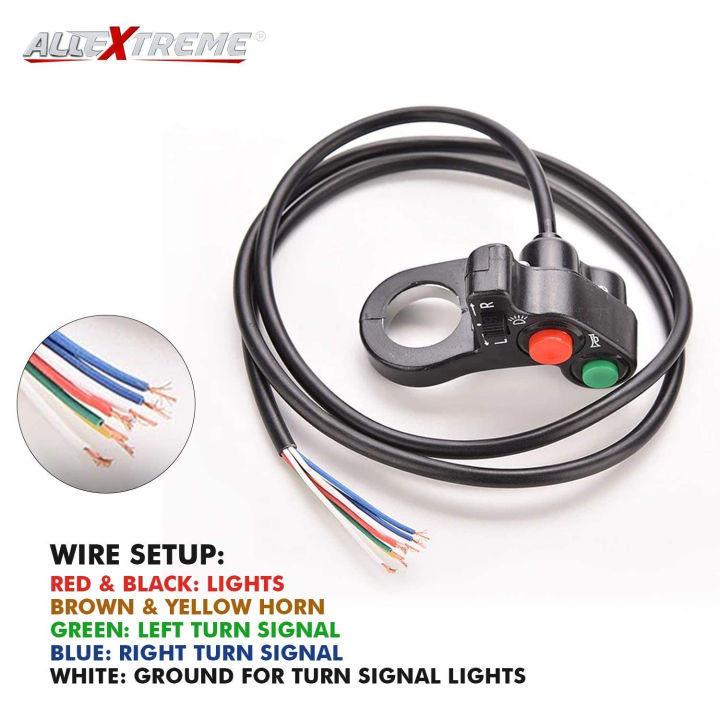 Universal%20Durable%20Switch%20Horn%20Turn%20Signal%20Headlight%20Switch%207/8"%20Compatible%20with%20Motorcycle%20Sport%20Dirt%20Electric%20Bike,%20ATV,%20UTV,%20etc%20(12V,%20Black)%20-%20Image%205