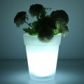 Amamia Landscape Light Weather-resistant Modern LED Solar Flower Pot Illuminated Planter Vase. 