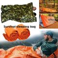 [HOT] New Thermal Keep Warm PE Emergency Blanket Waterproof Camouflage Portable Emergency Blanket Survival Sleeping Bag Outdoor Tool. 