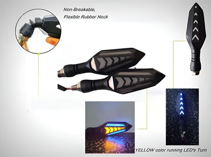 Bike%20Indicator%20Slides%20Arrow%20Running%20Style%20With%20LAVA%20DRL%20Yellow-White/Yellow-Red/Yellow-Blue%20(2%20Piece%20Set)%20%7C%20Fancy%20Universal%20Indicator%20For%20Motorcycle%20%7C%20Mini%20Fancy%20Indicator%20for%20Bike%20-%20Image%203