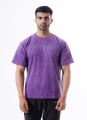 Drippy Acid Wash Tshirt - Purple-Active wear-Casual Wear-Half Sleeve T-shirt-Cotton T-shirt-SoftT-shirt. 