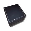 Elegant Matte Finish Leather Empty Watch Box For Men & Women Wrist Watch Box with White Stitch Detailing. 