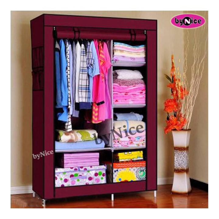 Foldable Canvas Storage Wardrobe Model 88105