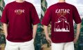 Kattar Karachi Drop Shoulder T Shirt for Men & Boy New Summer collection in stylish printed round neck half sleeves. 