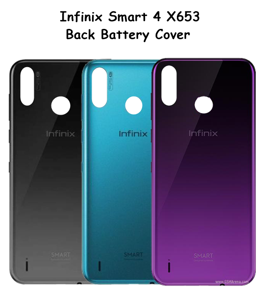 Infinix Smart 4 X653 Back Battery Cover Rear Door Housing Case, Back Panel for Infinix Smart 4 X653