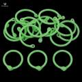 16 Pieces Plastic Circle Rings Handcrafts Openable Rings Suit Notebook, Journal, Diary, Loose Leaf. 