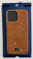Swarovski Mobile Compatible Cover Case with Bumper Compatible For iPhone 13 Pro Max Glitter Type Shining Sparkle Stone Looking Luxurious Stylish High-Quality Yellow. 
