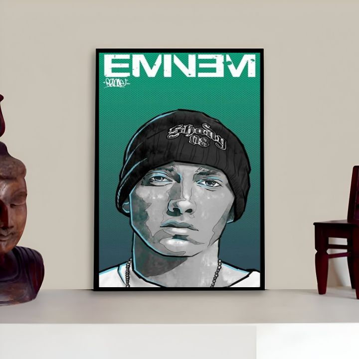 Eminem Photo Frame Digital Printed Wall Handing Art
