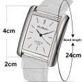 Men Leather Watches Clock Men Watches Square Watch. 