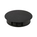 25PCS Premium Plastic Locking Hole Plugs Black Flush Type Plastic Hole Cover Panel Hole 38mm Round End Cap Chair Furniture Glide Protectors. 