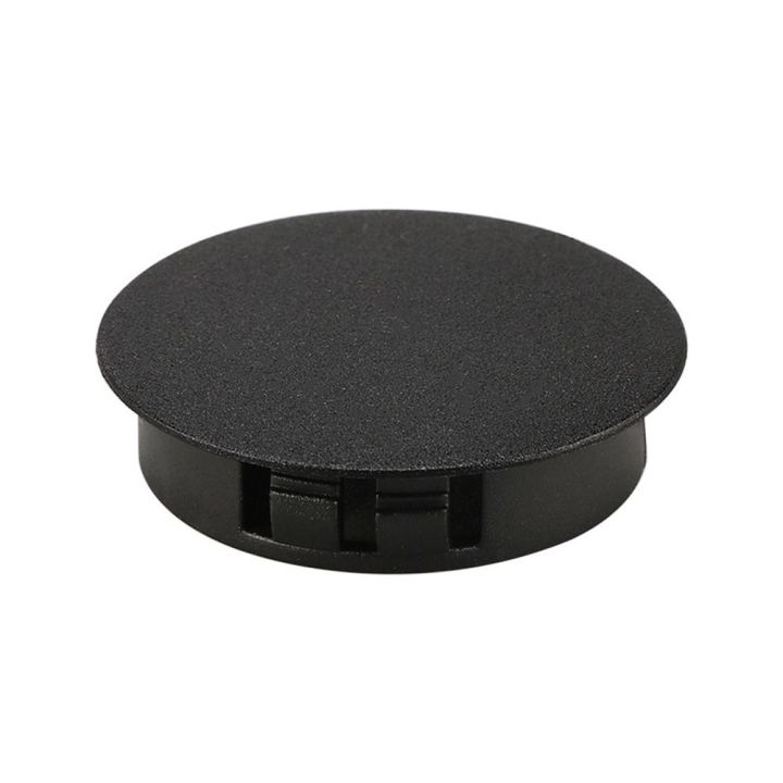 25PCS Premium Plastic Locking Hole Plugs Black Flush Type Plastic Hole Cover Panel Hole 38mm Round End Cap Chair Furniture Glide Protectors