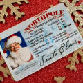 Santa Claus License Glossy Finish Santa Claus Lost Driving Licence. 