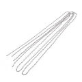 【Miga Plaza】WAYDUSTORE Bead Chain Extension Chandelier Metal Chain Chain Extender with Connectors for Ceiling Fan Ornament ( 1 Beaded Chain and 20 Connector, Silver ). 