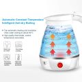 Travel Collapsible, Portable, Foldable Electric Kettle - 600ML. 