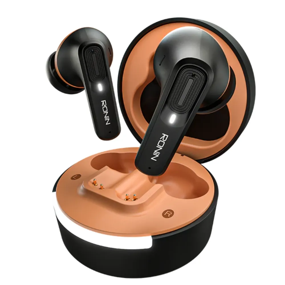 Ronin R-7100 Mellow | ANC + ENC | 45ms Low Latency | Bluetooth 5.3 | App-Supported True Wireless Earbuds