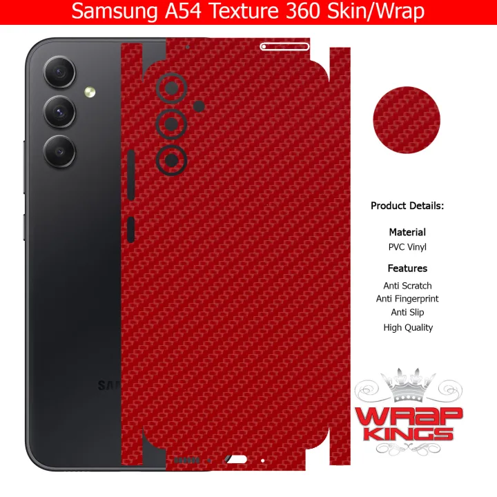 Samsung%20Galaxy%20A54%20Skin/Wrap%20360%20Protection%20Sheet/%20Carbon%20fiber/%20Matte/%20Transparent/%20Lamination%20Back%20And%20Sides%20Included%20Camera%20Skin%20-%20Image%204