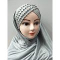 Cart & Mart Pearls Ready To Wear Hijab With Nakab. 