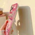 Cute Cartoon Pink Girl Phone Case For iPhone 15 14 13 12 11 Pro Max Mini X XR XS 8 7 Plus SE3 Soft Shockproof Bumper Clear Cover. 
