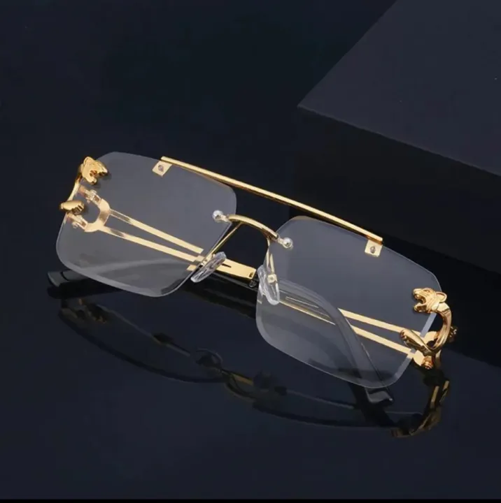 Luxury%20Rimless%20Sunglasses%20for%20Men%20%E2%80%93%20Gold%20Metal%20Frame%20with%20Panther%20Side%20Design,%20Square%20Stylish%20Shades,%20Premium%20Fashion%20Eyewear%20-%20Image%206
