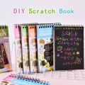 Multi Colourful Rainbow Drawing Scratch Note Book for Kids Pages: 10pages Size: 5by4inch. 