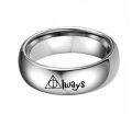 [ New ] Harry Potter Ang Deathly Hallows Logo Ring  ALWAY Ring   Couple's ring   Titanium Steel Men and Women Couple Rings. 