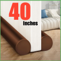CS Door Draft Stopper Brown Double-Sided Insulator Adjustable Door Air Blocker for Bottom of Doors. 