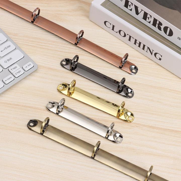 High Quality Metal Binding Clips Sliver Binder Clip Loose-leaf Binder File Folder Hoop DIY Album Scrapbook Circle Ring Binders