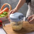 500/900ML Manual Meat Mincer Garlic Chopper Rotate Garlic Press Crusher Vegetable Fruit Cutter Kitchen Cooking Accessories. 