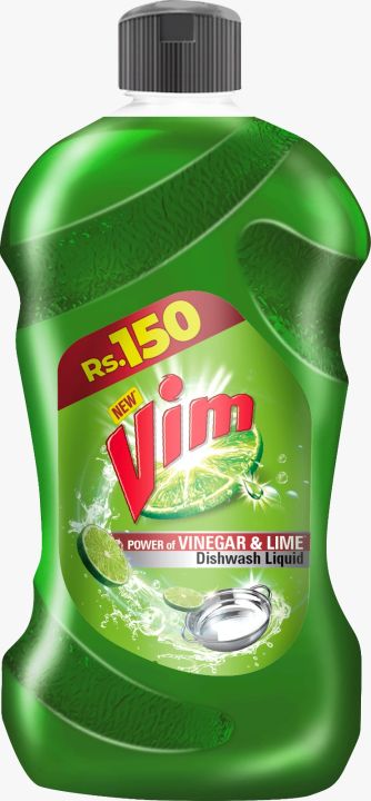 Vim Dishwash Liquid Bottle Lime - 250ML