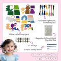 Sewing Kit for Kids Beginner Arts and Crafts, 6 Easy DIY Projects, Unicorn & Animal Felt Craft Educational Toys Learn to Sew For Girls. 