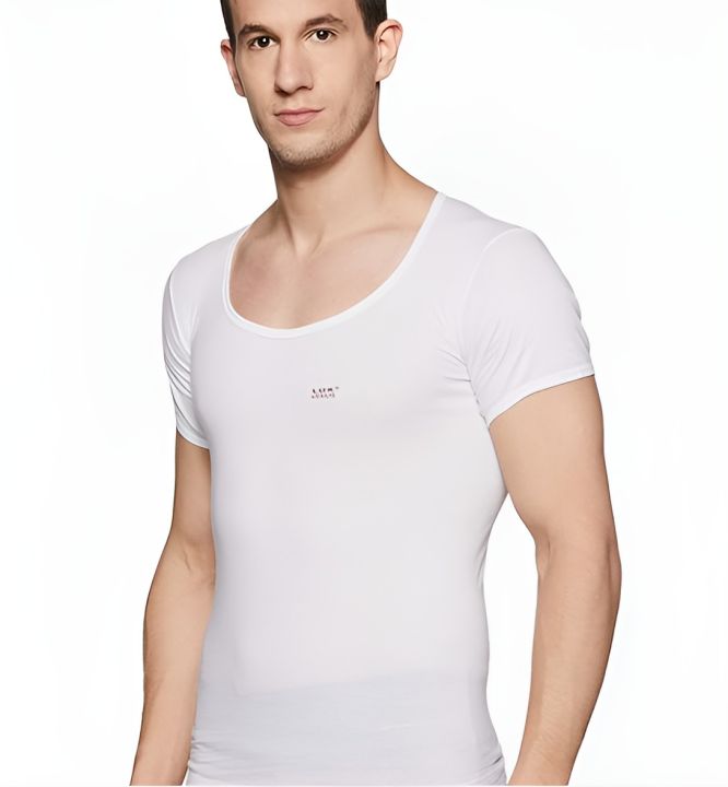 Pack%20of%206%20%20(%20SIX%20)%204%20Season%C2%AE%20Half%20Sleeves%20Fine%20Rib%20Vest%20-%20Image%203